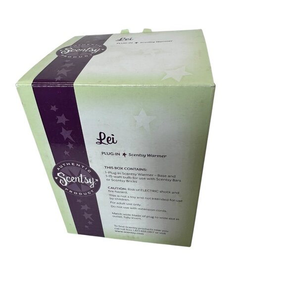 Scentsy Lei Plug-In Warmer With Base & Switch For Scentsy Bars - "Read" - Picture 2 of 7